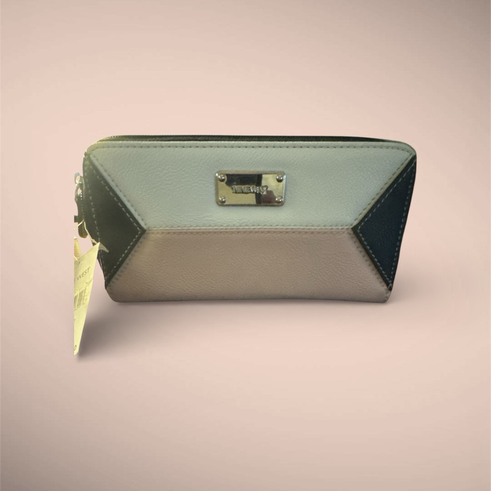 Nine West Black, White and Mauve Wallet